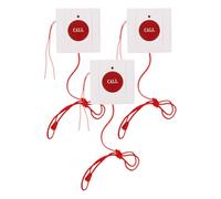 VALICLUD 3 Piezas Botón de Llamada de Emergencia para Baño, Botón de Llamada de Ayuda Cordón, Plástico Rojo, Alta Sensibilidad Sos, Tirador Fácil, para Mayores en Hospitales y Residencias