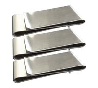 VALICLUD 3 Piezas Clip de Billete de Metal Clip de Dinero en Efectivo Titular de la Tarjeta de crédito Porta Billetes metalico Clip de Tarjeta de Metal Clip de Billetes de Dinero Silver