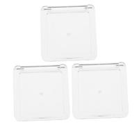 VALICLUD 3 Piezas De Caja De Una Sola Capa Para Resaltar Sombras De Ojos Vacías Paleta De Sombras De Ojos De Viaje Paleta De Mezcla De Maquillaje Paleta De Rubor Bandeja De Sombras De