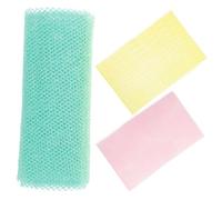 VALICLUD 3 piezas Esponjas Exfoliantes Africanas de Malla para Baño Corporal para Exfoliar Espalda Cuello y Piernas Reutilizable Rápida Ligera para Camping y Hotel