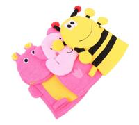 VALICLUD 3 piezas Guantes de Baño para Bebés y Suaves Manoplas Exfoliantes con Masaje Suave para Baño Diario y Cuidado Delicado Piel