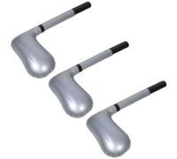 VALICLUD 3 Piezas Juego Interactivo de Golf Pelota de Playa Inflable para Adultos y Seguro y Fácil de Usar en Fiesta Verano en Playas y Material PVC Plata