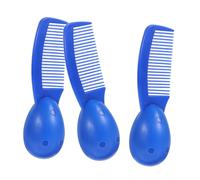 VALICLUD 3 Piezas peines de prisión desenredador cabello peines de plastico peines cortos prisión de peines pequeños suministros penitenciarios peines de mango corto el plastico Azul