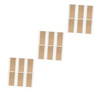 VALICLUD 3 Series Cinta De Lados Cinta De Extensión Reemplazo De Cinta Echado A Un Lado Doble Cara Cintas Adhesivas Para Extensiones De Cabello Marrón Adhesivo 6 Hojas*3