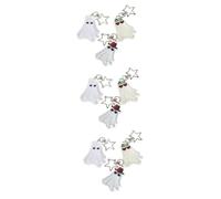 VALICLUD 3 Series Colgantes Colgantes De Llaves Cosa Accesorios Largo Colgante De Llave De Halloween Falso Favores De La Fiesta De Halloween Sostenedor Del Llavero Acrílico 3 Piezas*3