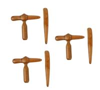 VALICLUD 3 Series Masajeador De Madera Compañero Masajeador Linfático Cuerpo Junta Pie Guasha Madera Tablero De Raspado De Tabla De Gua Sha Placa De Raspado Facial 2 Piezas X 3