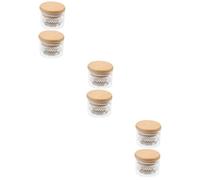 VALICLUD 3 Series Taza De Lavado De Pluma Uñas De Los Pies Manicura Plato De Arte De Uñas Taza De Plato De Uñas Vaso De Vidrio Para Uñas De Madera Transparent 2 Piezas X 3