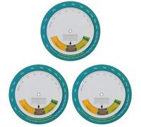 VALICLUD 3 unidades IMC Body Mass Index Tocadiscos Tabla de Calculadora de IMC Tabla de Peso para Mujeres Tabla de Índice de IMC para Hombres Gráfico de IMC para Mujeres Instrumento de Salud Plástico