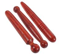 VALICLUD 3 Varillas de Masaje de Madera Varios estilos para Acupresión y Relajación para Aliviar Dolores y Estrés Bastones Tradicionales de Mano Varios estilos Uso en Masaje y Spa para Pies