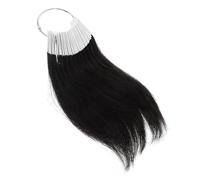 VALICLUD 30piezas Anillos De Colores De Cabello Natural Para Pruebas Mechones Anillos Pvc Muestras Reales Para Tintes y Entrenamiento Salones De Peluquería