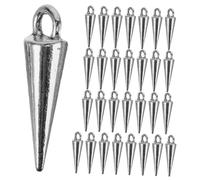 VALICLUD 30piezas Colgantes Largos De Conos Pinchos Dijes De Bricolaje Dijes De Inoxidable Unidades