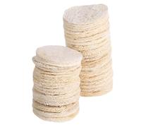 VALICLUD 36piezas Discos Limpiadores Desmaquillantes De Esponja De Lufa Natural Esponjas Exfoliantes Cuerpo De Lufa Pequeñas Para Ducha y Limpieza Facial Casa