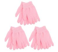 VALICLUD 3pares Guantes Para Fregar La Espalda Exfoliantes Para Eliminar Muerta Guantes De Lavado Resistentes Para El Baño Para Hombres y Mujeres