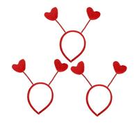 VALICLUD 3piezas Banda Cabello Para Niñas Aro De Transpirable y Cómodo Para San Valentín