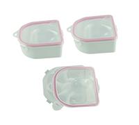 VALICLUD 3piezas Bandeja Para Remojo Tazón Manicura Cuenco Uñas Quitaesmalte Cuidado Uñas