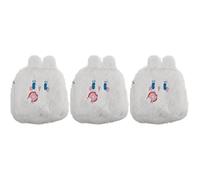 VALICLUD 3piezas Bolsa De Almacenamiento De Menstruación De Peluche Diseño De Caricatura y Bordado Bolsa Cosmética Para Mujeres Para Viajes y Organización De Artículos Personales