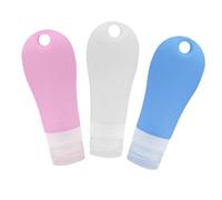 VALICLUD 3piezas Botellas de Viaje Portátiles de Silicona Juego de Contenedores de Líquidos para Viajar Recipientes para Loción de Tocador para Botellas de Viaje y Contenedores de Líquidos