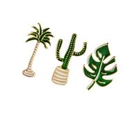 VALICLUD 3piezas Broche De Cactus y Bisutería De Moda Accesorio Para Fiestas Decoración De Disfraces Sorpresa