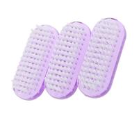 VALICLUD 3piezas Cepillos De Limpieza De Uñas Doble Cara Para Manicura Herramienta Duradera Para Mujeres y Niñas Masajea y Elimina Suciedad y Células Muertas