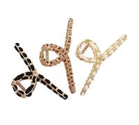 VALICLUD 3Piezas Clip de Retro de Metal de Pinzas Soporte Resistente Ducha y Yoga Accesorios de Mujeres y Niñas Color Aleatorio