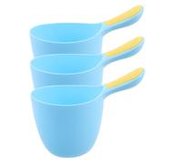 VALICLUD 3piezas Cuchara Para Champú De Cucharón De Agua Portátil Enjuagador De Champú Para Recién Nacidos Baño Lavado Del Cabello De Bebés