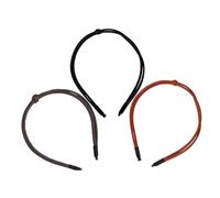 VALICLUD 3piezas Diadema de Cuero Fina Nudo Diademas para Mujer Accesorios para Peinar el Cabello para Cabello Fino