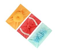 VALICLUD 3piezas Diademas Infantiles Elásticas Para Cinta Pelo Bebe Diadema Bonita De Dona Lazo Flor De Gasa Para Tocados Creativos