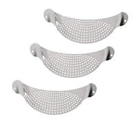 VALICLUD 3piezas Escurridor Inoxidable Para Sartenes Colador De Espaguetis y Pasta Diseño Mejorado Asas Para Colgar Plateado