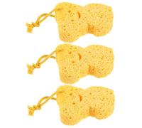 VALICLUD 3Piezas Esponjas de Naturales de Fibra Paquete de Unidades Limpieza Suave y Cuidado Alta Absorción