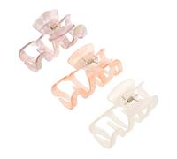 VALICLUD 3piezas Horquilla Antideslizante Pinzas Cabello Para Mujeres Herramientas De Para Hacer Ejercicio y Maquillaje Pinzas De Pelo Para Cabello Grueso