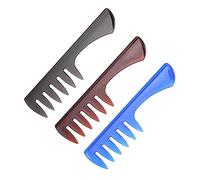 VALICLUD 3piezas Peine Para Peinar Peines Profesionales Para Hombre Dientes Anchos Organizador De Laca Cabello Hogar y Peinar El Cabello