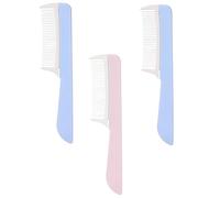 VALICLUD 3piezas Peines de Peluquería de Desenredantes y Peinados para Hombres y Mujeres Dientes Anchos para Cabello Rizado Cuidado del Cabello Casa o Salón Color Aleatorio