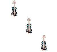 VALICLUD 3piezas Pin De De Violín Retro Broche Elegante Para Mujer Accesorios De Abrigo y Bolso Diseño Único y Para Ocasiones Especiales