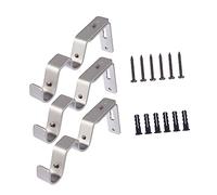 VALICLUD 3piezas Soportes De Cortinas Ajustables De Bases para Barra De Cortina para Sala De Dormitorio y