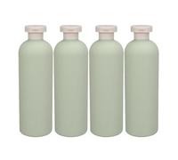 VALICLUD 4 Botellas Rellenables de Champú y Acondicionador, Dispensadores de Jabón para Viaje, Herméticos y Antifugas, 400 Ml, para Uso Diario y Viajes