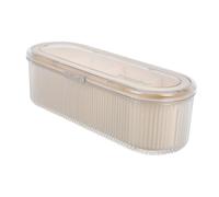 VALICLUD 4 Caja De Almacenamiento De Huevos De Belleza Organizador De Tocador Transparente Encimera Organizadora Para El Cuidado De La Piel Titular De Maquillaje Perfumista El Plastico