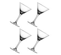 VALICLUD 4 Copas de Cóctel Triángulo de Cristal 200 Ml, Vaso Alto para Martini, Whisky y Vino, Copa de Vidrio Resistente para Bar y Fiestas, Conjunto Doméstico Elegante