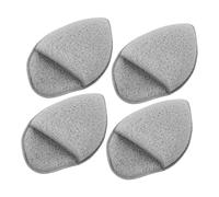 VALICLUD 4 Esponjas Limpiadoras Faciales De Espuma Almohadillas Exfoliantes Triangulares Limpiadoras Faciales Exfoliantes Esteticistas Grises Hidrófilas