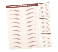 VALICLUD 4 Hojas Pegatinas Impermeables Para Cejas Naturaleza Cejas Postizas Ceja Pegatinas Oscuro Pegatinas De Transferencia De Cejas Ceja Impermeable Caer Etiqueta Engomada Marrón Claro