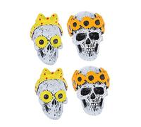 VALICLUD 4 Juegos Pinzas para Aromaterapia de Calavera Decoración para Coche Girasoles Clips para Rejilla de Ventilación Accesorios para Coche Ambientador Clip