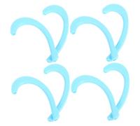 VALICLUD 4 Pares Cubiertas de orejas de silicona Gancho correa para la oreja cancelado Suave correa extensora máscara accesorios para suministros para Azul