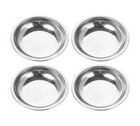 VALICLUD 4 Piezas Bandejas de Acero Inoxidable para Pesar Joyas y Piedras Preciosas Bandejas de Báscula Electrónica Precisas para Joyería Cuencos Ligeros y Portátiles para Uso Profesional
