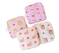 VALICLUD 4 Piezas Bolsa de Almacenamiento Menstrual Porta Compresas Reutilizables Bonito y Compacto para Uso Diario para Protección y Privacidad