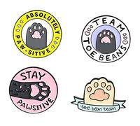 VALICLUD 4 Piezas Broche De Pata De Gato Broches Decorativos Forma De Pata De Gato Broche Para Bufanda Para Abrigos Bufandas Chal Cuellos y Solapas