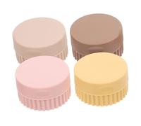 VALICLUD 4 Piezas Caja De Embalaje De Silicona Contenedores Pequeños Para Viaje Recipientes De Viaje Para Joyas Para Artículos De Tocador Para Viajar y Organizar