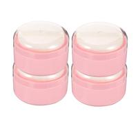 VALICLUD 4 piezas Caja de Unidades para Polvos Corporales con Puff Delicado Dispensador Sellado y Ligero para Niña para Verano Húmedo y Viajes