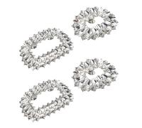 VALICLUD 4 piezas Clips Decorativos para Zapatos de Tacón con Pedrería Desmontables para Novia y Fiesta Hebillas Metálicas Elegantes para Adornar Calzado Femenino