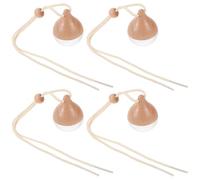 VALICLUD 4 Piezas Colgante de Perfume de Cristal Adorno Colgante de Perfume para Coche 8ml Vidrio y Madera Rellenable y Aceite Esencial Decoración de Coche y Hogar