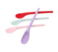 VALICLUD 4 piezas Cucharas de Silicona para Cocina de Rojo Semi Transparente Verde Cucharas para y Servir Resistentes y Fáciles de Limpiar Reutilizable