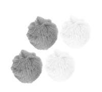 VALICLUD 4 piezas de Conejo Peluda Gris Accesorios Cosplay Suaves para Disfraz de Pascua Halloween y Fiestas Cómodos y Duraderos para Adultos